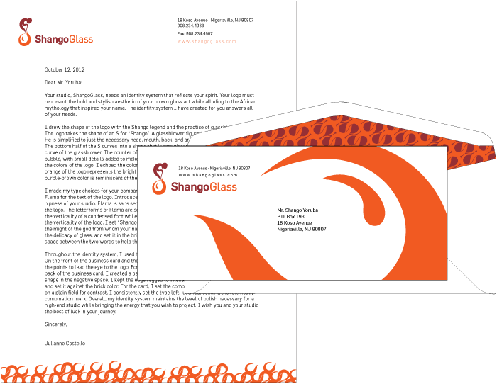 Letterhead and Envelope