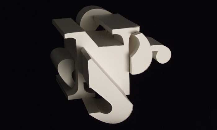 Letterform Combination Sculpture